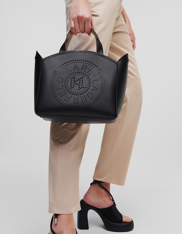 Karl Lagerfeld - K/Circle Perforated Small Tote Bag