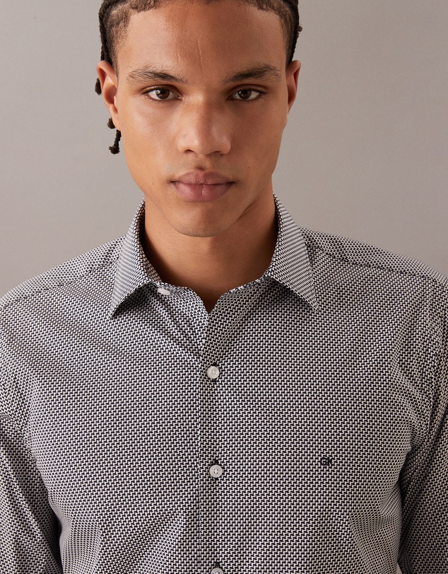 Calvin Klein - Step Print Dress Shirt