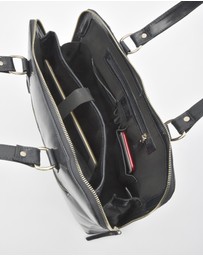 Cobb & Co - Fawkner Structured Leather Business Bag