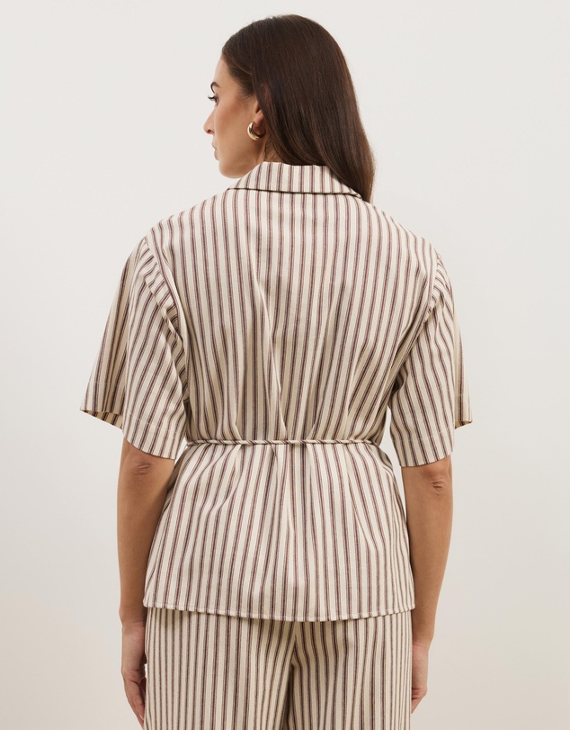 Atmos&Here - Niva Striped Relaxed Shirt