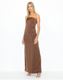 Dazie - Afterglow Belted Maxi Dress