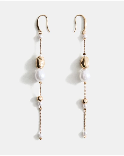 M.N.G - Combined Pearl Drop Earringss