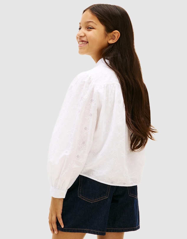 Tommy Hilfiger - Regular Fit Broderie Anglaise Shirt - Kids