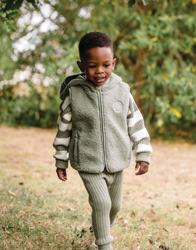 Kynd Baby - Sherpa Vest in Olive