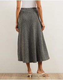 Atmos&Here - Katie Wool Blend Knitted Skirt