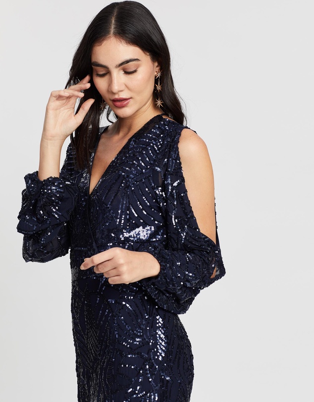 Alabaster The Label - Luminescence Sequin Sleeve Dress