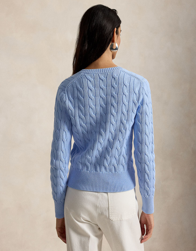 Polo Ralph Lauren - Cable-Knit Cotton Crewneck Cardigan