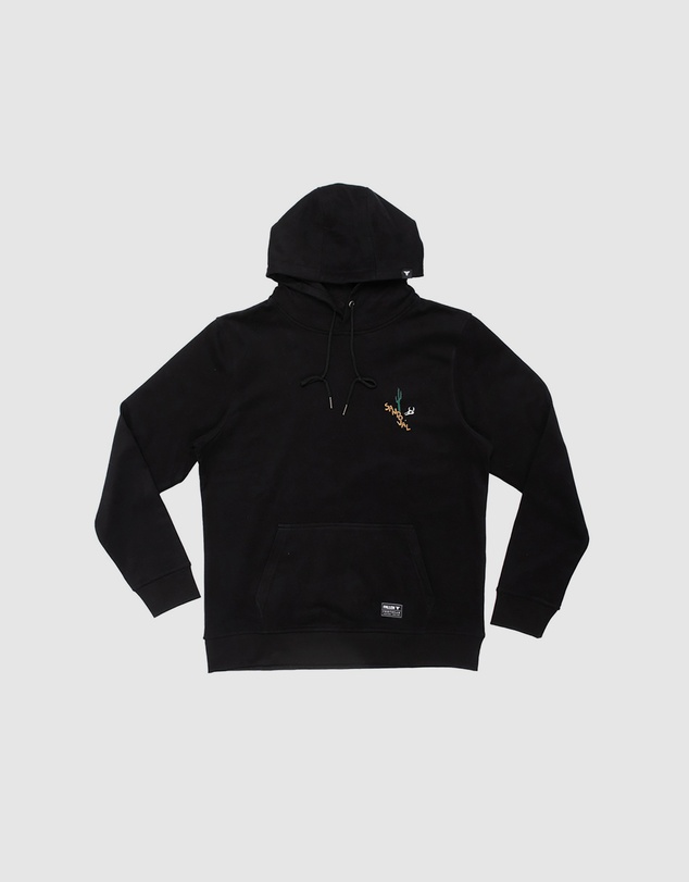 Fallen Footwear - Fallen Footwear Men Hoodie Tommy Sandoval Jumper Regular Fit Black/Yellow