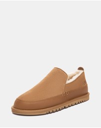 EVERAU - Australian Shepherd Ugg Frozark Cow Suede Upper Loafer Oxfords Flats