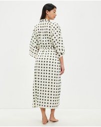 Gingerlilly - Lana Olive Spot Robe