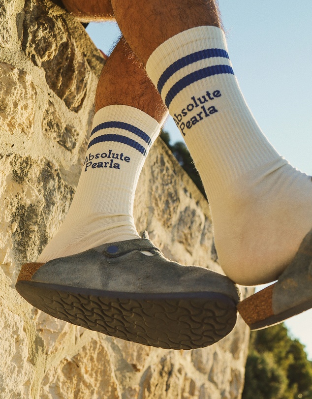 Skwosh - Absolute Pearla Socks in Blue Stripe