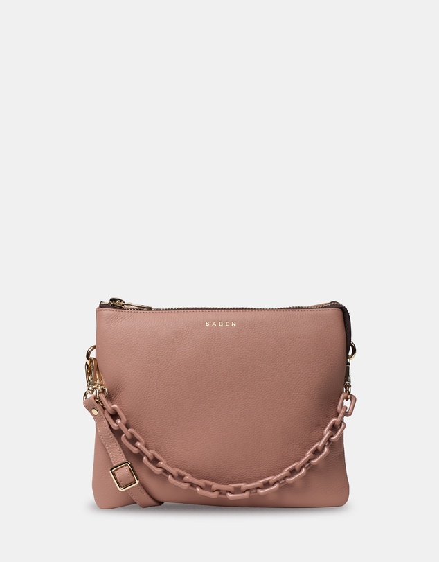 SABEN - Matilda Crossbody Rosewater + Tonal Chain