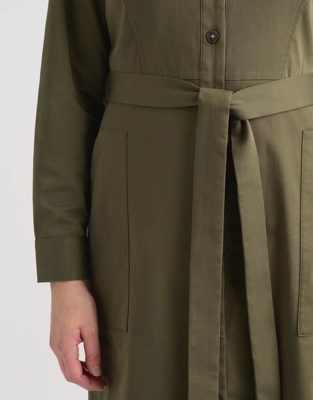 David Lawrence - Marabel Cotton Sateen Dress