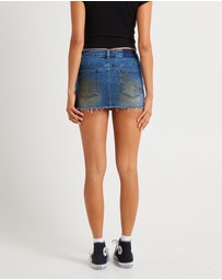 Insight - Niche Denim Mini Skirt