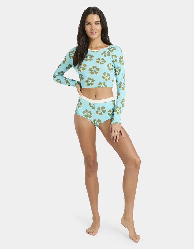 Billabong - Womens Last Summer Cropped Long Sleeve Rash Vest