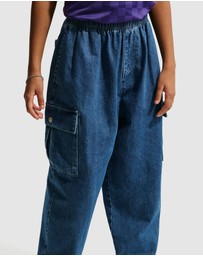Nike - Denim Cargo Pants - Teens