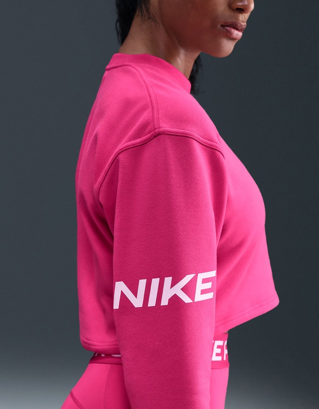 Nike - Pro Dri-FIT Loose Crew-Neck French Terry Sweatshirt