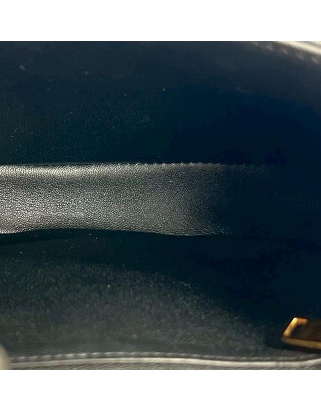 Pre-Loved by Azura Reborn - Pre-Loved Teen Shiny Calfskin Triomphe Besace Clea Chain Crossbody
