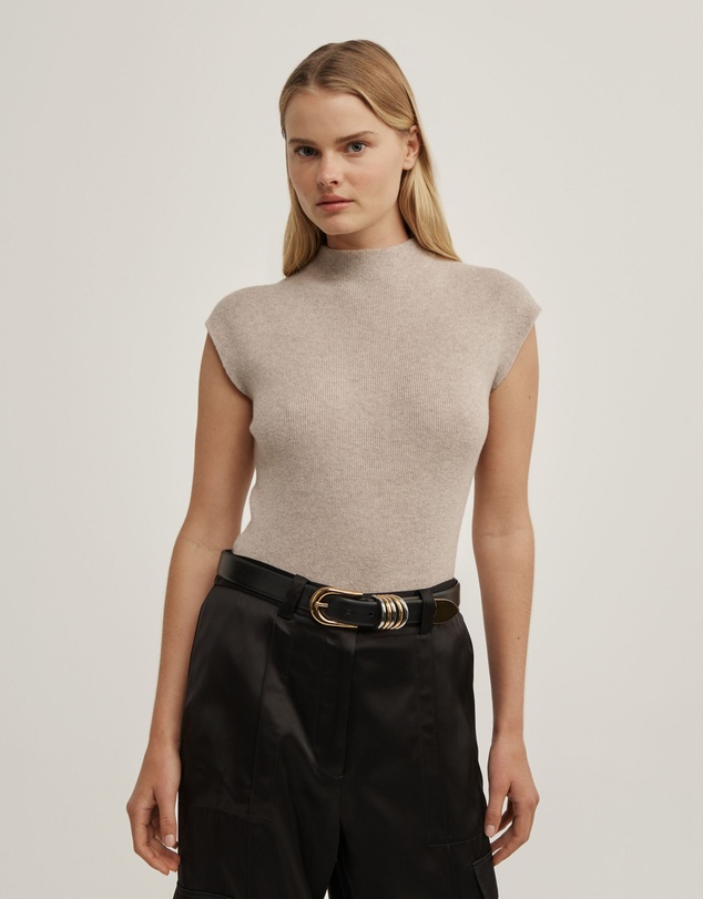 Witchery - High Neck Knit T-shirt