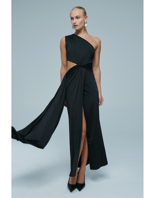Bardot - Saskia One Shoulder Maxi Dress