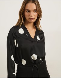 Atmos&Here - Nara Polka Dot Blouse