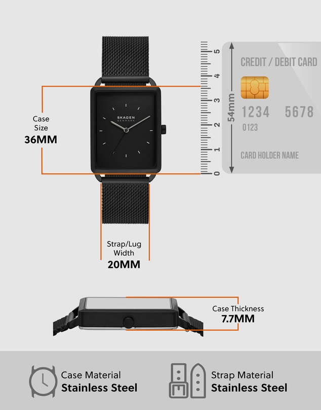 Skagen - Hagen Black Analogue Watch