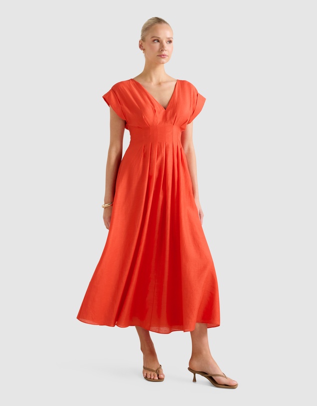 Forever New - Alessandra Tuck Detail Midi Dress