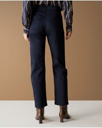 Trenery - Sateen Modern Straight Leg Jean in Night Sky