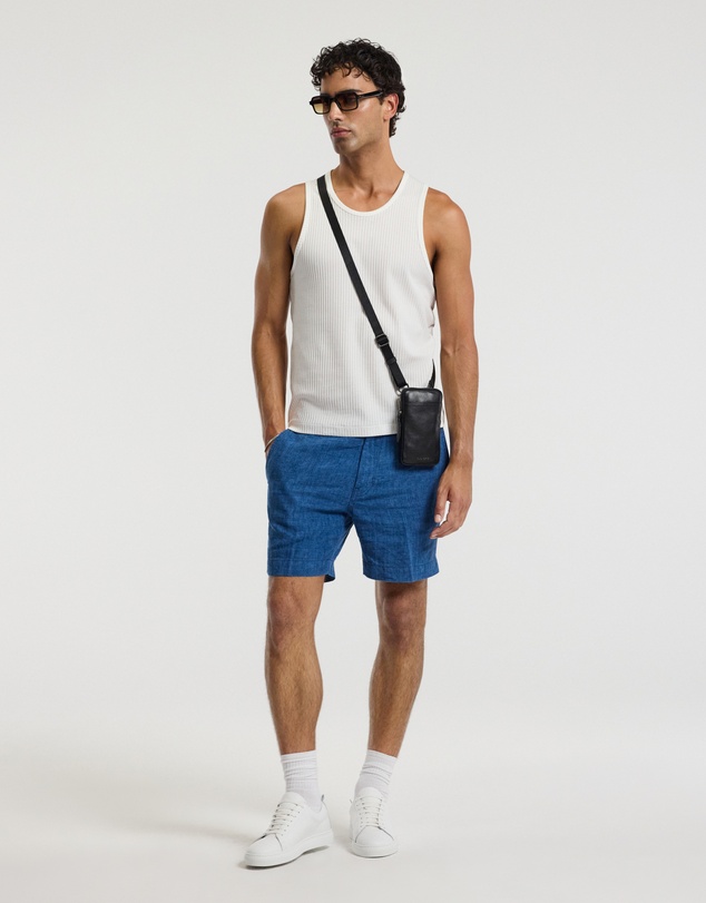 Calibre - Washed Linen Shorts Indigo