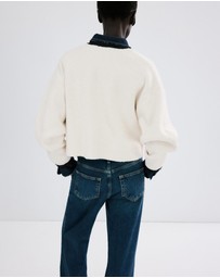 M.N.G - Contrasting Ribbed Cardigan