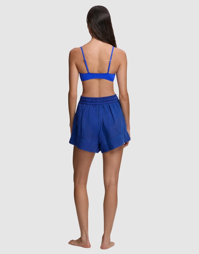 Polo Ralph Lauren - Organic Cotton & Linen High Waist Beach Short