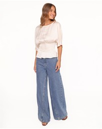 Petal & Pup - Cherish Pintuck Top - Cream