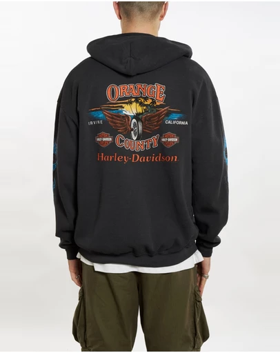 Vintage by The Real Deal - Pre Loved - Vintage Harley Davidson Hooded Sweatshirt