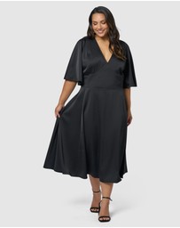 Pink Dusk by Curve Project - Seductive Secrets Midi Dress
