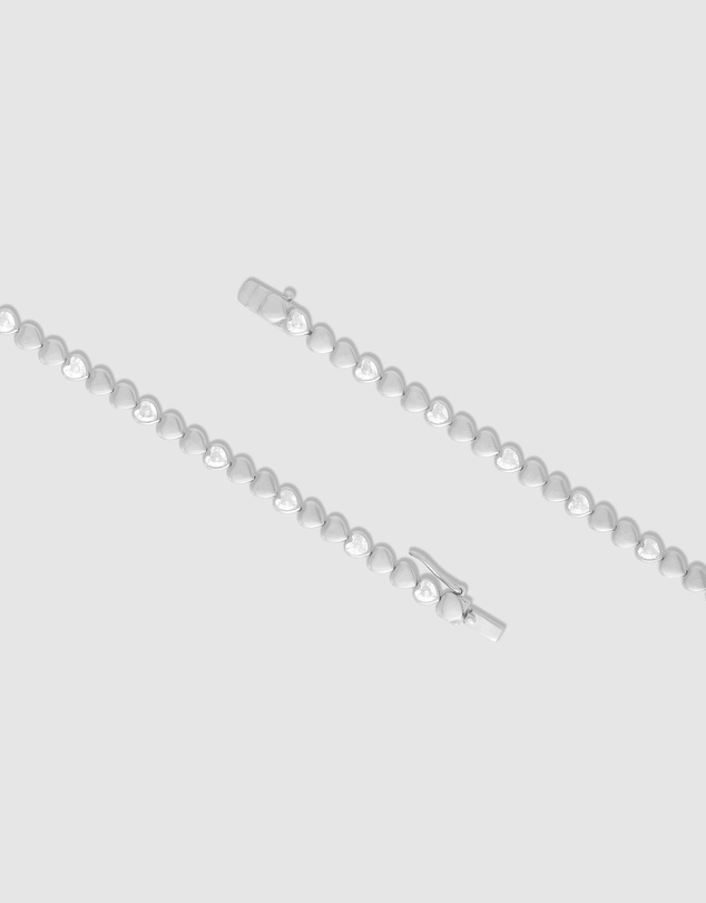 Wanderlust + Co - Multi Hearts 925 Sterling Silver Bracelet