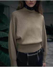 M.N.G - Oversized Perkins-Neck Sweater
