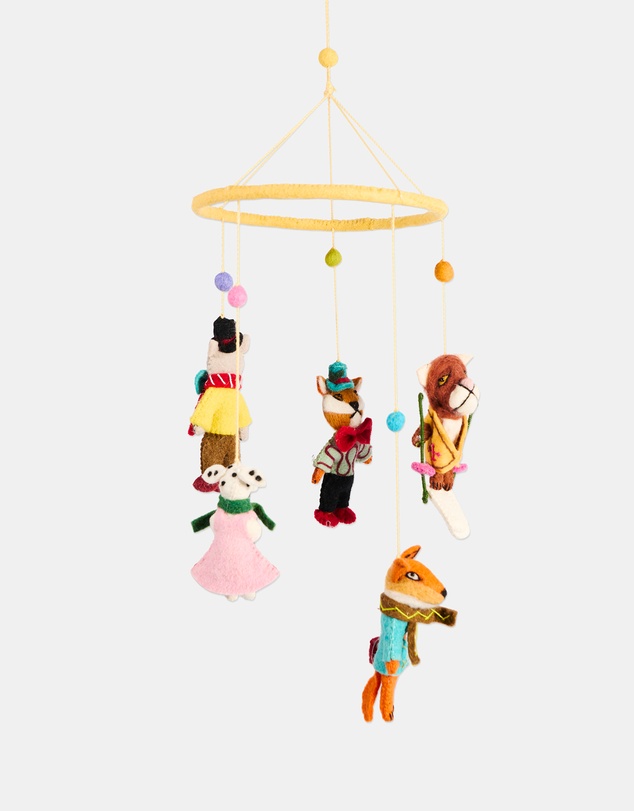 Kip&Co - Snow Fun Felted Wool Mobile - Babies