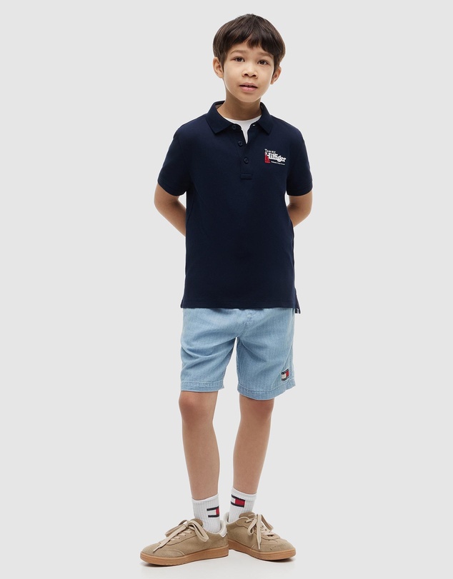 Tommy Hilfiger - Regular Fit Graphic Embroidery Polo Shirt - Teens
