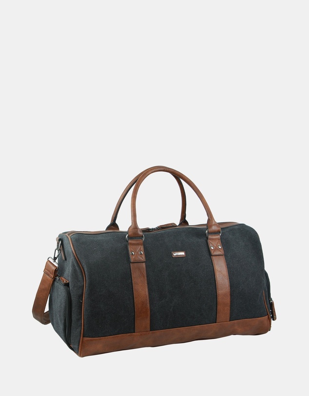 Pierre Cardin - Pierre Cardin Canvas Overnight Duffel Bag