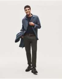 Country Road - Long Sleeve Regular Fit Cotton Check Shirt With Pocket