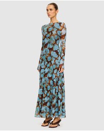KIVARI - Nieve Mesh Maxi Dress