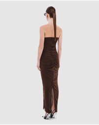 MISHA - The Totem Stocking Jersey Midi Dress