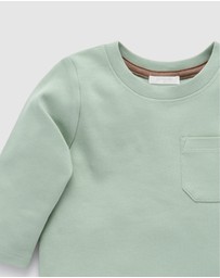 Purebaby - Thick Basic Long Sleeve Tee -Kids-Babies