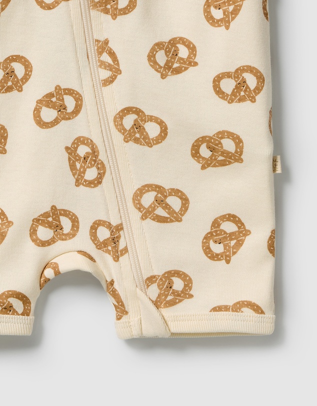Wilson & Frenchy - Organic Rib Boyleg Zipsuit - Babies