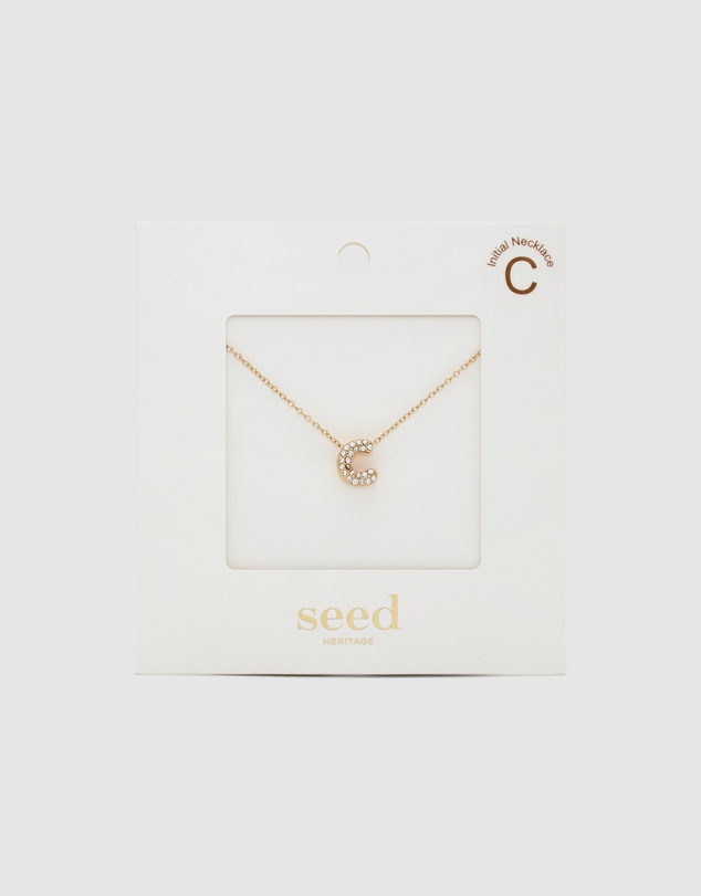 Seed Heritage - Initial Jewel Bubble Necklace