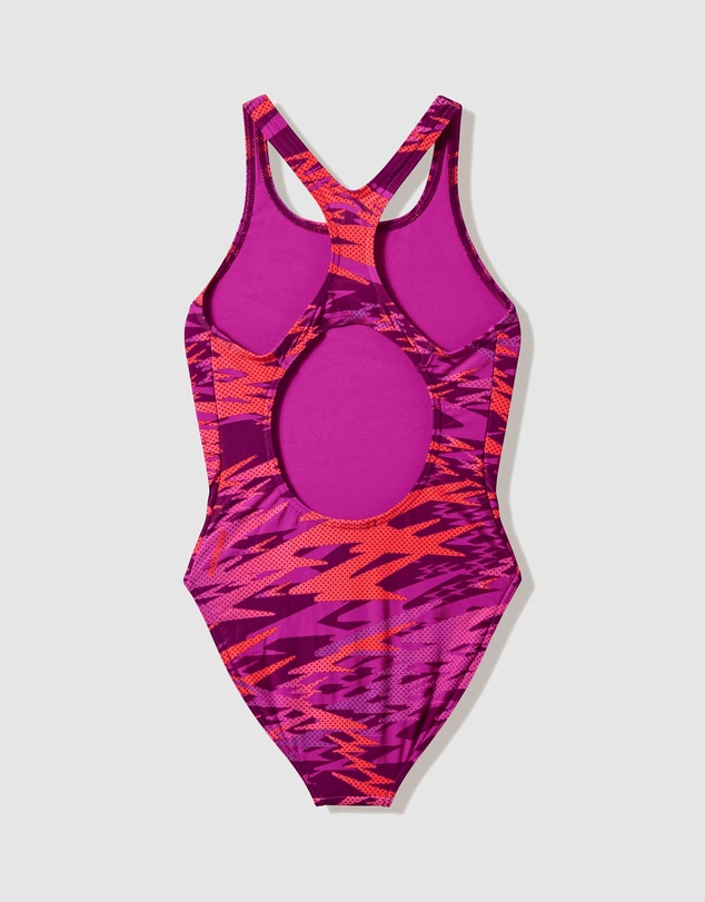 Speedo - Hyperboom Print Medalist Swimsuit - Kids-Teens