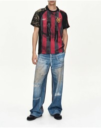 Andersson Bell - Denim & Cargo Trompe L'oeil Mesh Pants - Unisex