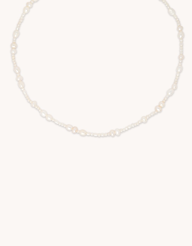 Astrid & Miyu - Serenity Pearl Beaded 18ct Gold Plated Necklace