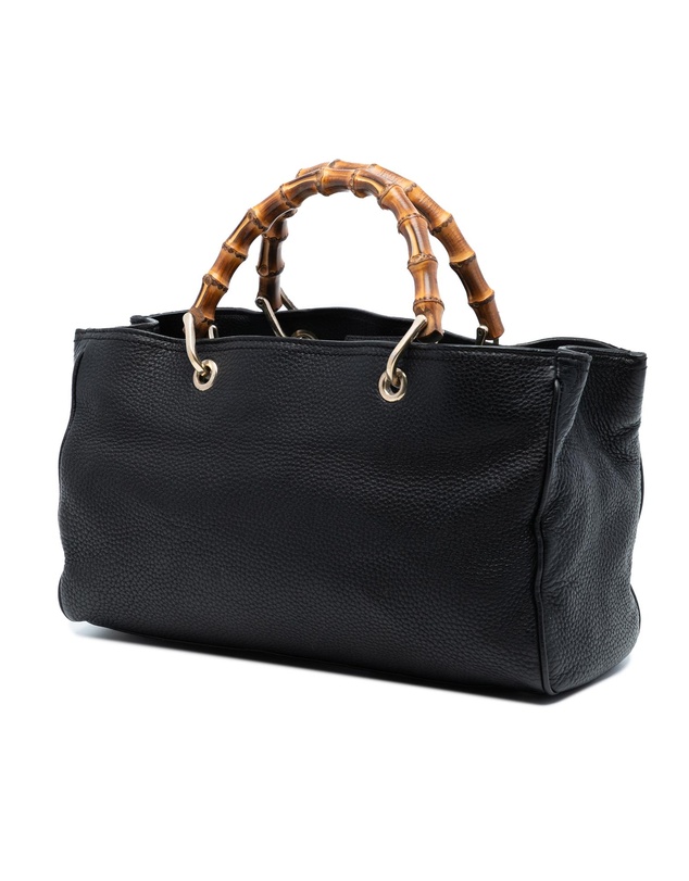 Pre-Loved by Azura Reborn - Pre-Loved Medium Calfskin Bamboo Shopper Satchel