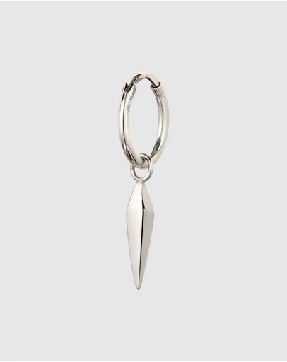 Kuzzoi - ICONIC EXCLUSIVE - Earrings Men Single Hoop 925 Sterling Silver